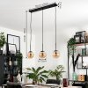 Suspension - Verre Gastor Ambre, 3 lumières