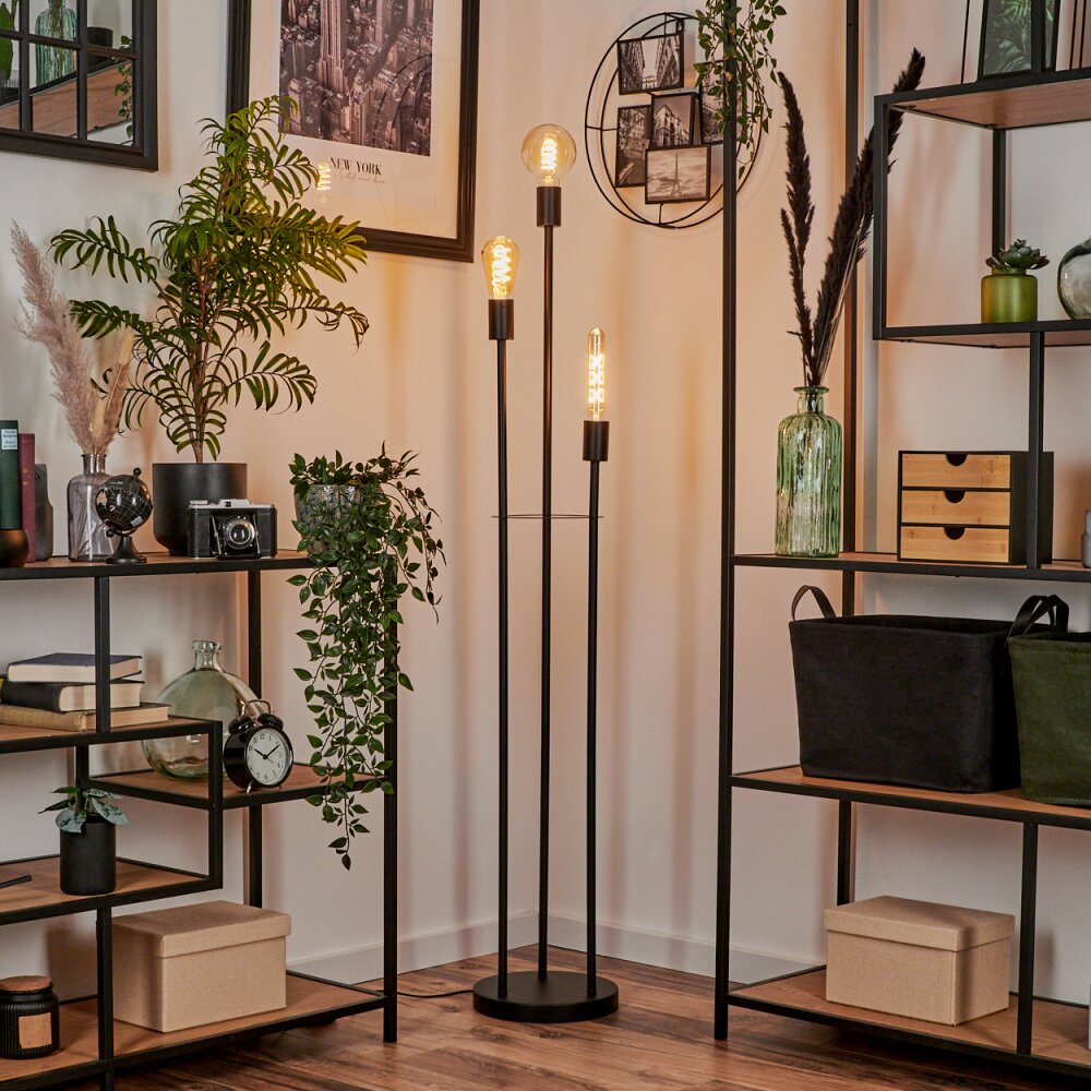 Lampadaire Maiford Noir, 3 lumières main product photo