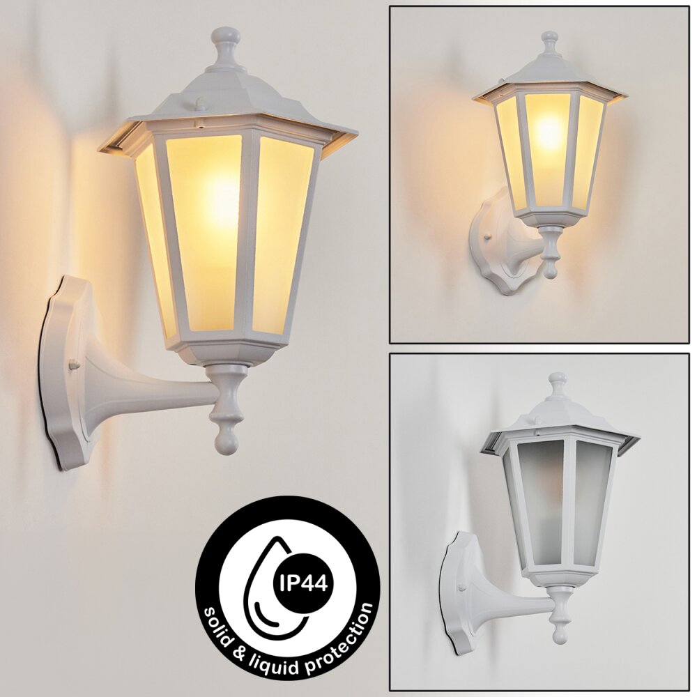 Applique murale d'extérieur Loria Blanc, 1 lumière main product photo