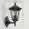 Applique murale d'extérieur Loria Noir, 1 lumière