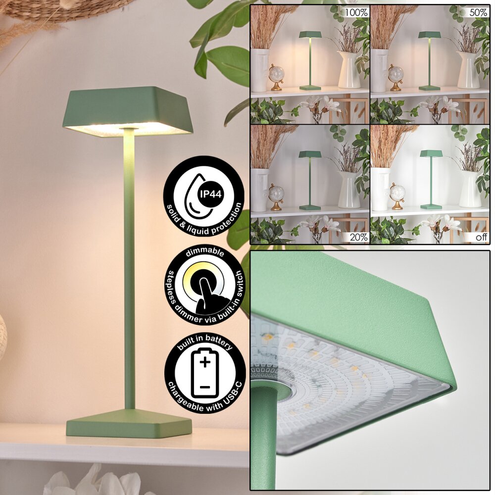 Lampe de table Algeraz LED Vert, 1 lumière main product photo
