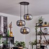 Suspension - Verre Apedo Fumé, 3 lumières