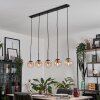 Suspension - Verre Gastor Ambre, Clair, 5 lumières