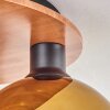 Plafonnier - Verre Koyoto Écru, Noir, 3 lumières