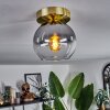 Plafonnier - Verre Koyoto Laiton, 1 lumière