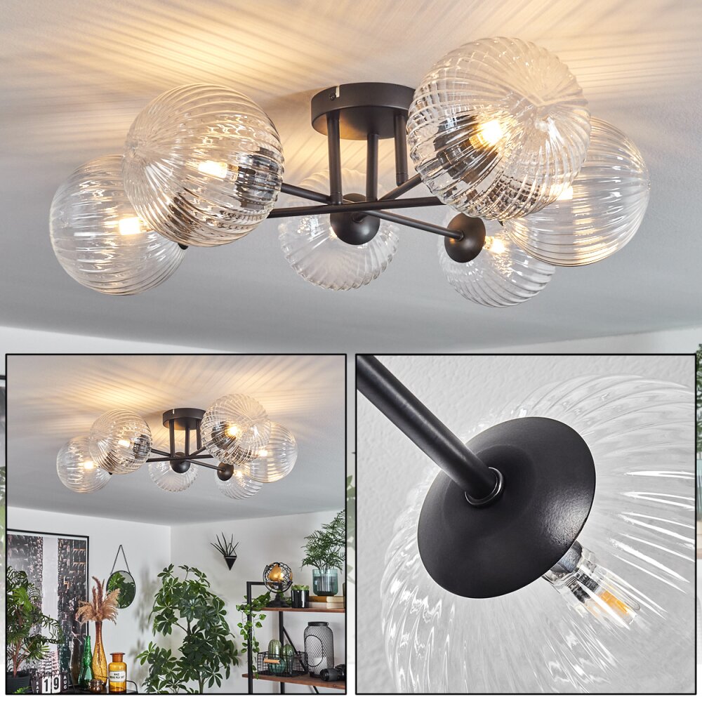 Plafonnier Chehalis Clair, 6 lumières main product photo