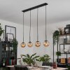 Suspension - Verre Gastor Ambre, 4 lumières