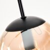 Suspension - Verre Gastor Ambre, Clair, 4 lumières