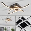 Plafonnier Casais LED Noir, 4 lumières