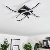 Plafonnier Casais LED Noir, 4 lumières