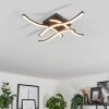 Plafonnier Casais LED Noir, 4 lumières