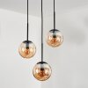 Suspension - Verre Gastor Ambre, 3 lumières