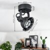 Plafonnier Jonsered LED Noir, 1 lumière