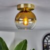 Plafonnier - Verre Koyoto Laiton, 1 lumière
