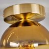 Plafonnier - Verre Koyoto Laiton, 1 lumière