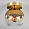 Plafonnier - Verre Koyoto Laiton, 1 lumière