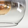 Plafonnier - Verre Koyoto Chrome, Clair, Fumé, 4 lumières