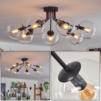 Plafonnier - Verre Gastor Clair, 7 lumières Plafonnier - Verre Gastor Clair, 7 lumières