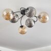 Plafonnier Chehalis Ambre, Fumé, 6 lumières