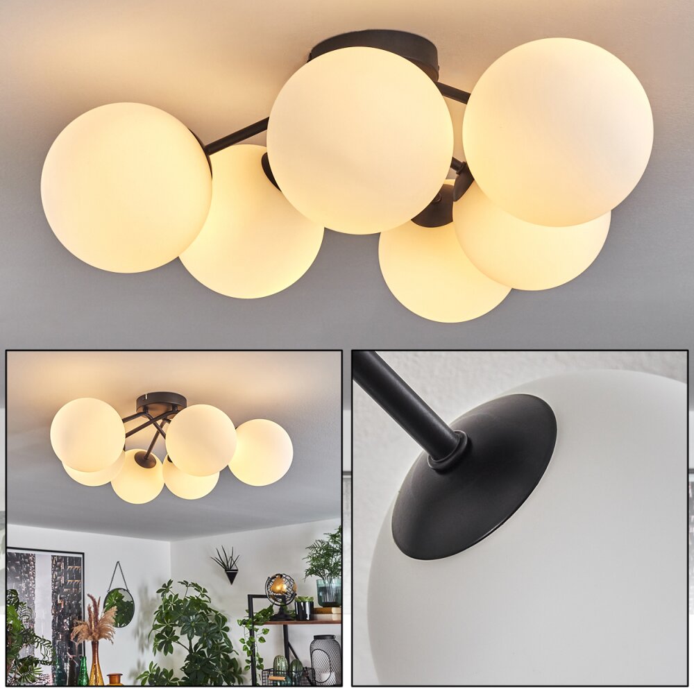 Plafonnier Chehalis Blanc, 6 lumières main product photo