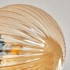 Plafonnier Chehalis Ambre, 6 lumières