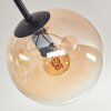Plafonnier - Verre Gastor Ambre, Clair, 5 lumières