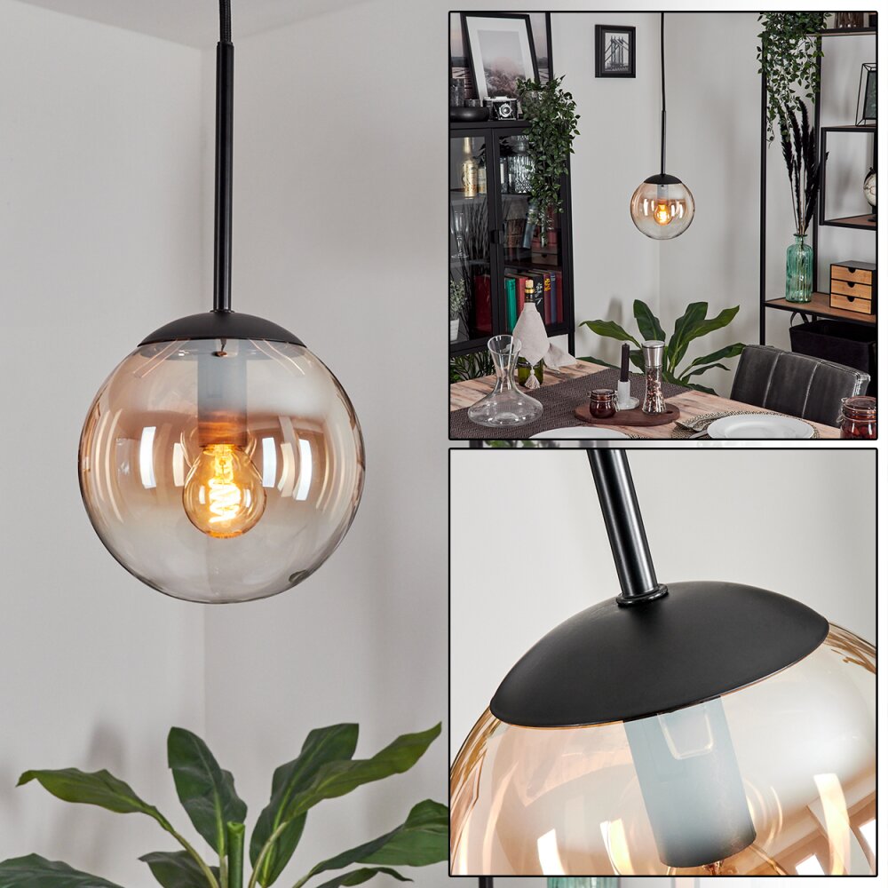 Suspension - Verre Gastor Ambre, Clair, 1 lumière main product photo