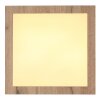 Plafonnier Globo XAVVI LED Couleur bois, Blanc, 1 lumière