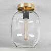 Plafonnier - Verre Apedo Laiton, 1 lumière
