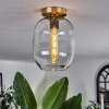 Plafonnier - Verre Apedo Laiton, 1 lumière