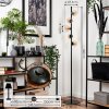 Lampadaire - Verre Remaisnil Noir, 5 lumières