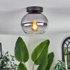 Plafonnier - Verre Apedo Clair, Fumé, 1 lumière
