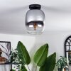 Plafonnier - Verre Apedo Clair, Fumé, 1 lumière