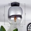 Plafonnier - Verre Apedo Clair, Fumé, 1 lumière