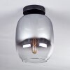 Plafonnier - Verre Apedo Clair, Fumé, 1 lumière