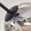 Plafonnier - Verre Koyoto Clair, Fumé, 7 lumières