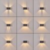 Applique murale d'extérieur Tamarin LED Anthracite, 1 lumière