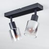 Plafonnier Leteque Noir, 2 lumières