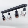 Plafonnier Leteque Noir, 4 lumières
