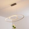 Suspension Harpeth LED Nickel mat, 1 lumière