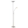 Lampadaire à vasque Globo GANINA LED Nickel mat, 1 lumière