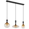 Suspension Globo ALADDIN Ambre, Fumé, 3 lumières