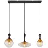 Suspension Globo ALADDIN Ambre, Fumé, 3 lumières