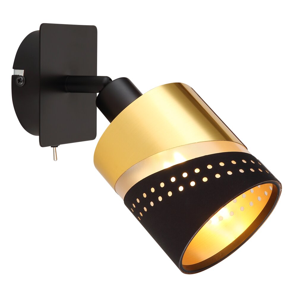 Applique murale Globo OR Noir, 1 lumière main product photo