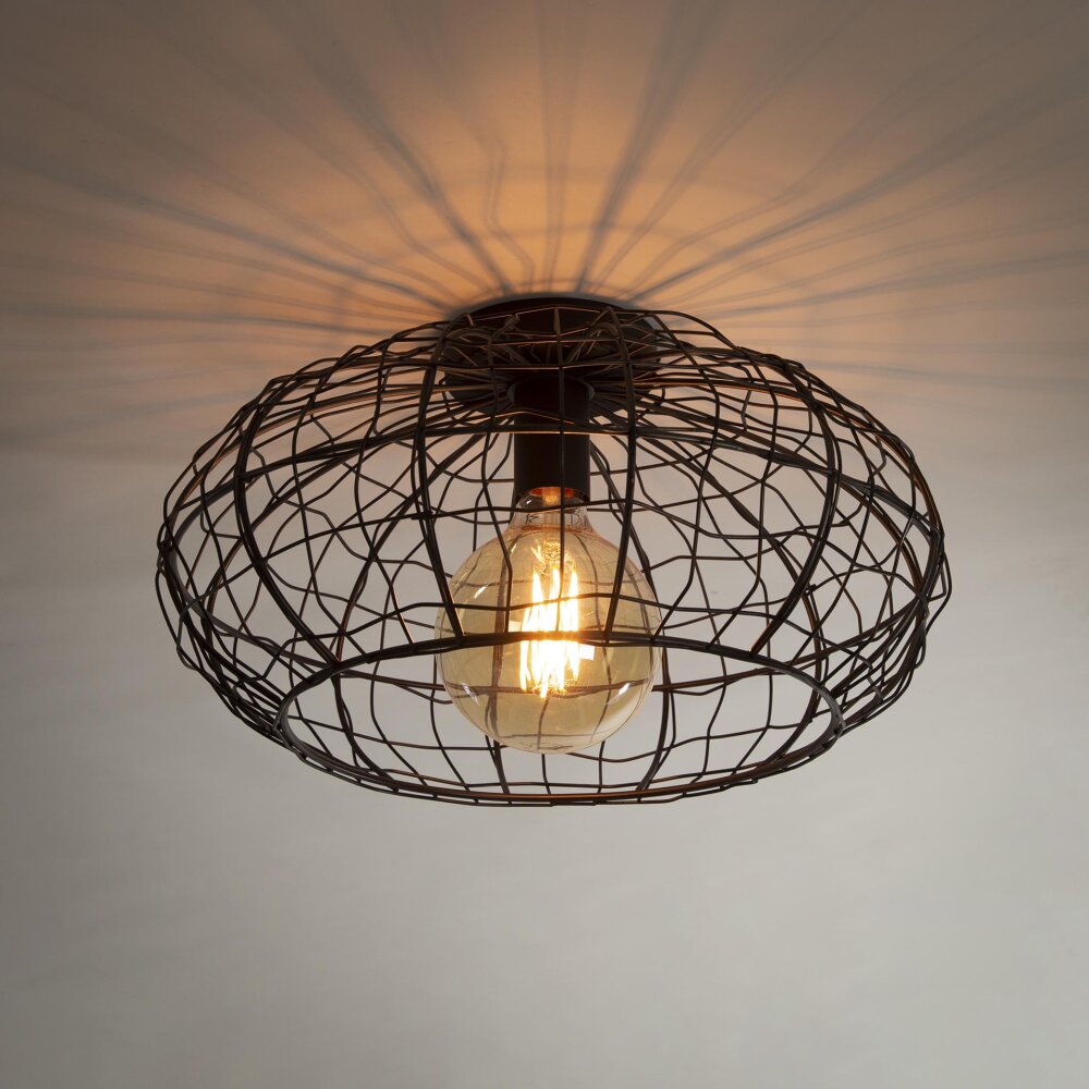 Plafonnier Connect Brun, Noir, 1 lumière main product photo