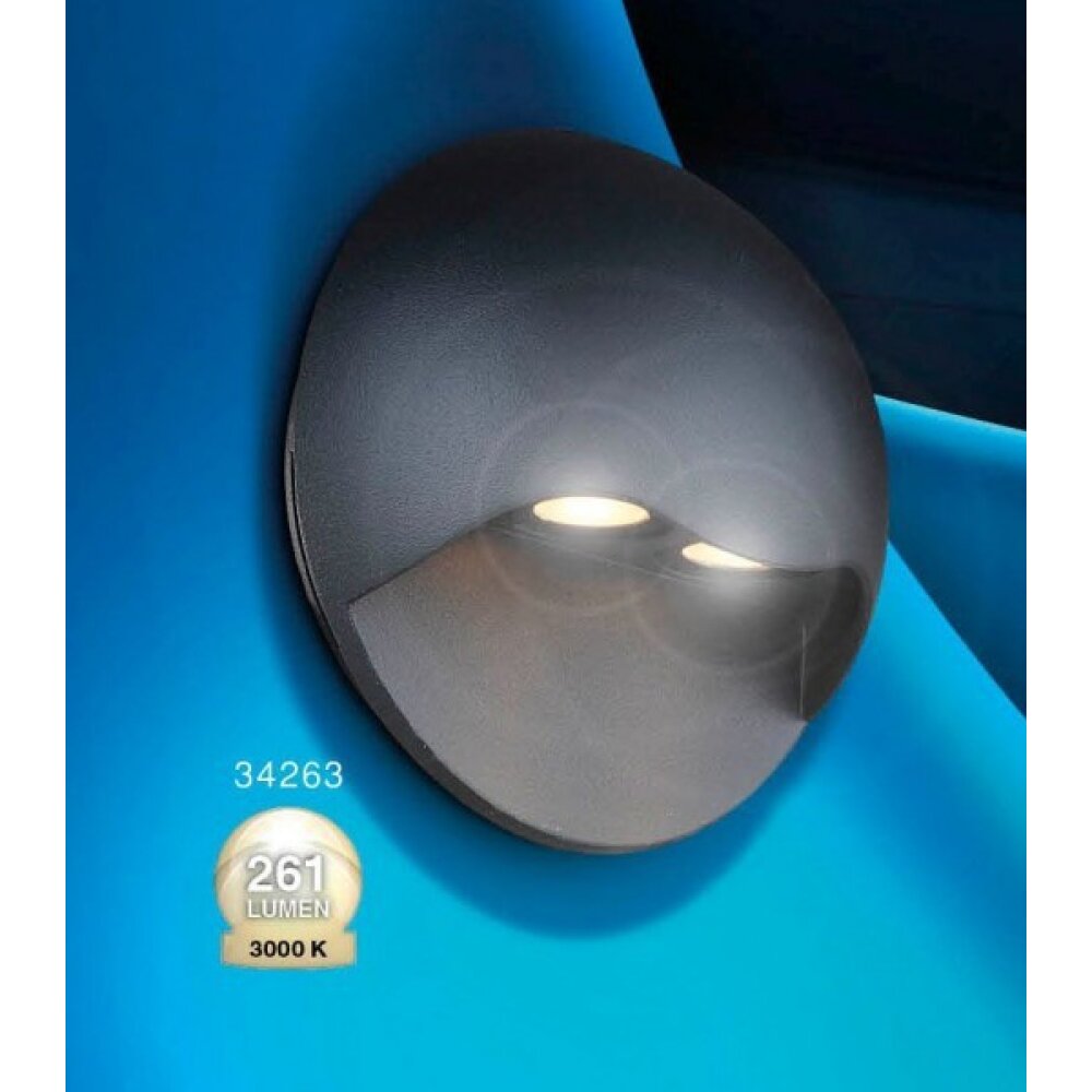 Lampe d'extérieur Globo ELARA LED Gris, 2 lumières main product photo