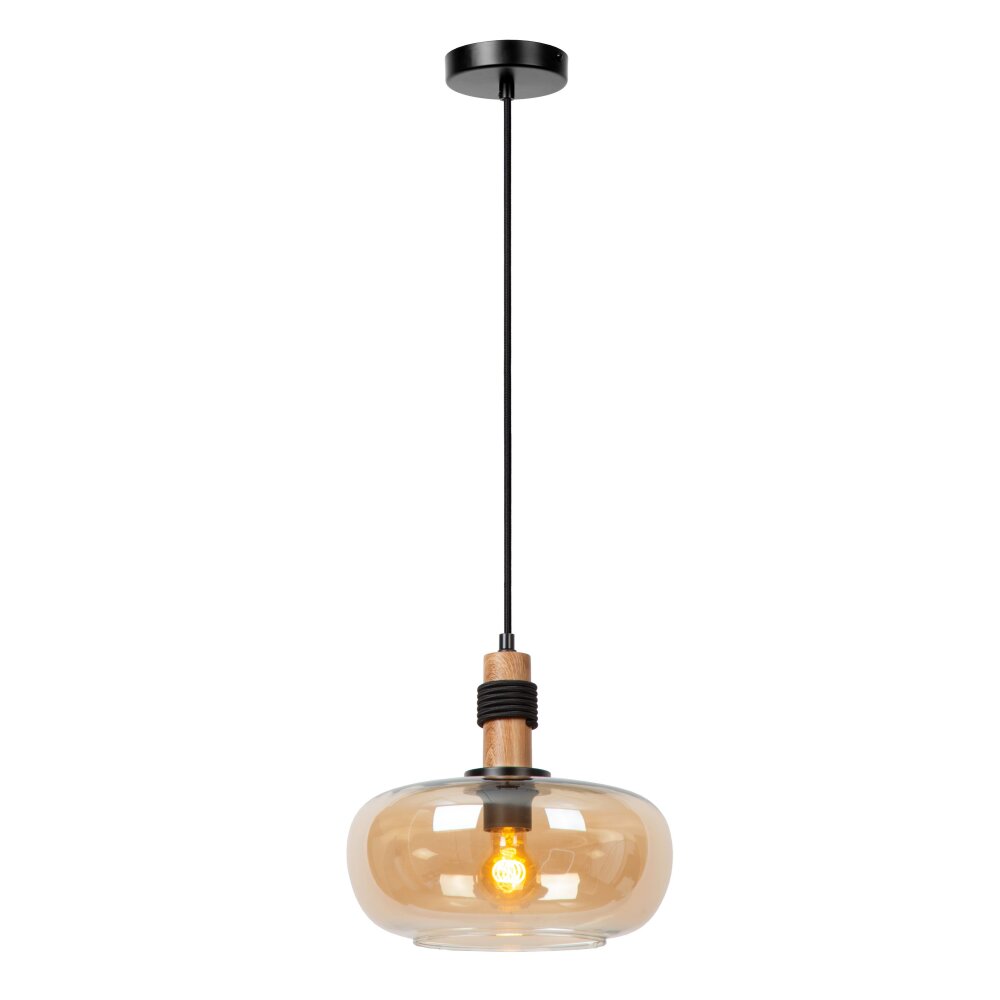 Suspension Lucide ILONA Noir, 1 lumière main product photo