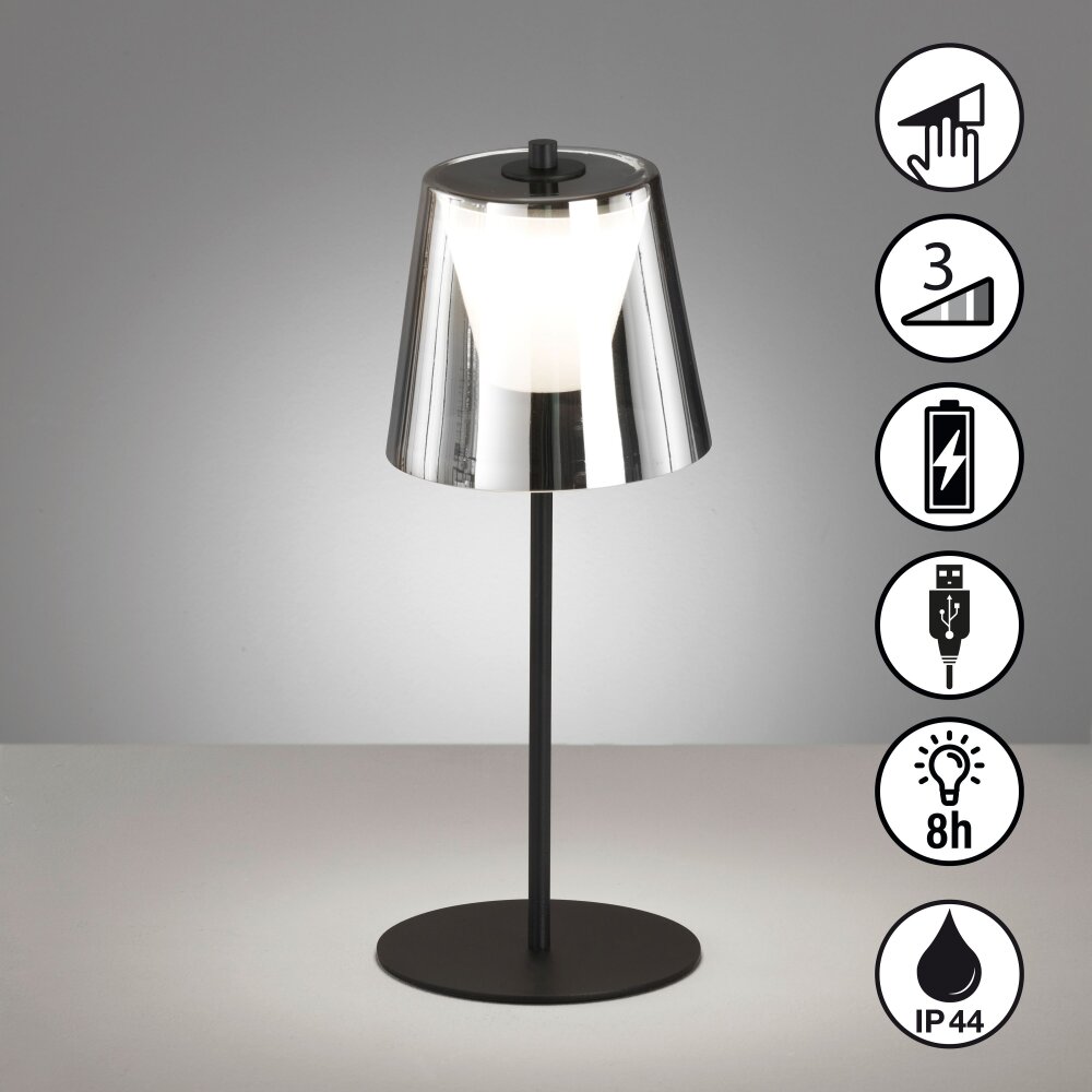 Lampe de table FHL-easy Marbella LED Noir, 1 lumière main product photo