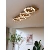 Plafonnier Lutec Rifia LED Écru, Noir, 4 lumières