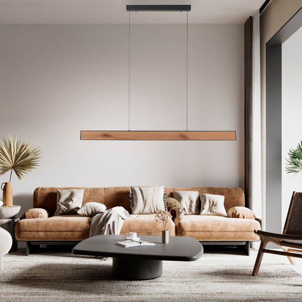 Suspension Paul-Neuhaus NANIA LED Couleur bois, Noir, 1 lumière main product photo